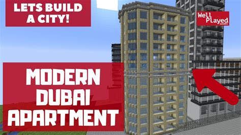 Modern Dubai Style Apartments Minecraft City Lets Build S2 Ep26