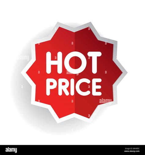 Hot Price Sticker Vector Stock Vector Image And Art Alamy