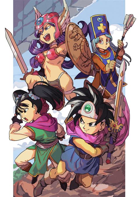 Dragon Quest Female Party By Click Burgundy R Dragonquest