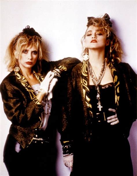 Beautiful Photos Of Rosanna Arquette And Madonna During Filming