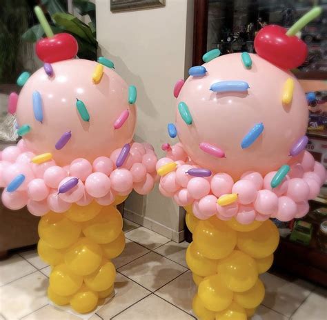 Balloon Ice Cream Cones Ice Cream Birthday Party Theme Candy Land