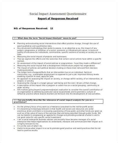Free 33 Assessment Questionnaire Examples In Pdf Doc Examples