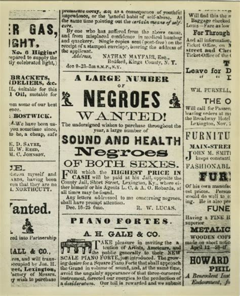 unbelievable american slave sale and auction ads from the 19th century vintage news daily