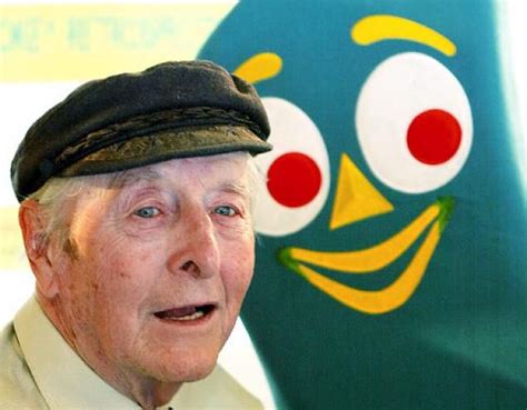 Art Clokey The Creator Of Gumby Poses With A Stuffed Version Of His Creation To Mark Its Th