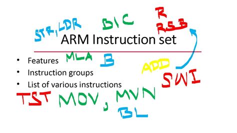 Arm Instruction Set Youtube