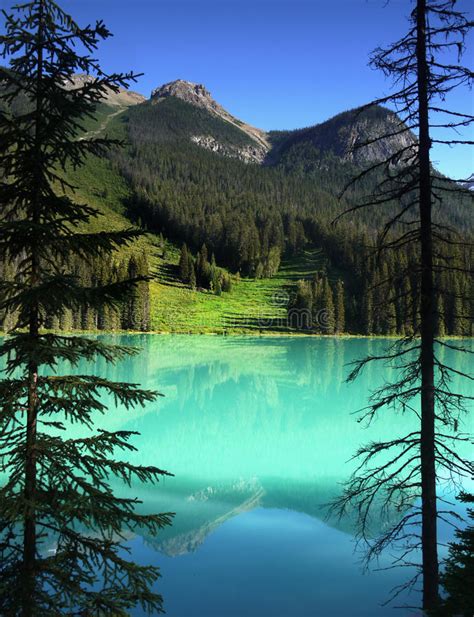 British Columbia Mountain Lake Canadian Landscape Stock