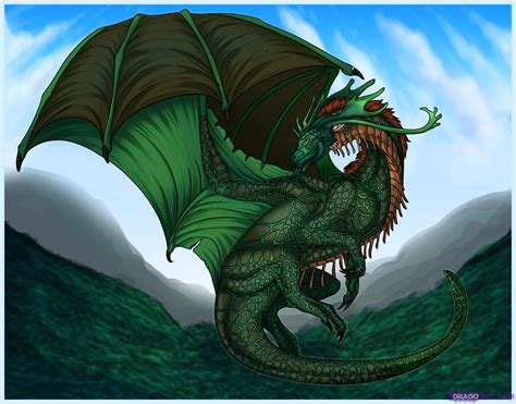For the body, draw some details that will either make your dragon drawing cute, fierce or cool. Cool Dragon by Dragon-Queen01456 on DeviantArt