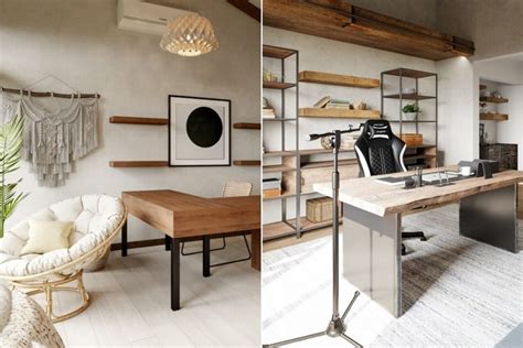 Before And After His And Hers Home Office Design Decorilla Online
