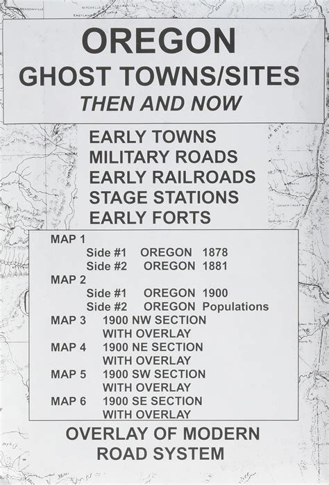 Oregon Ghost Towns Map - Tupper Lake Ny Map