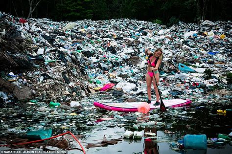 Shocking Photos Show A Surfer Exploring Mexicos Trash Filled Waters