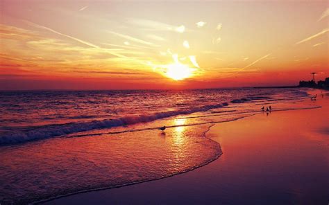 Beautiful Beach Sunset Wallpaper 61 Images
