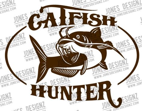 Catfish Hunter Cutfile SVG EPS Vector DXF Instant Etsy