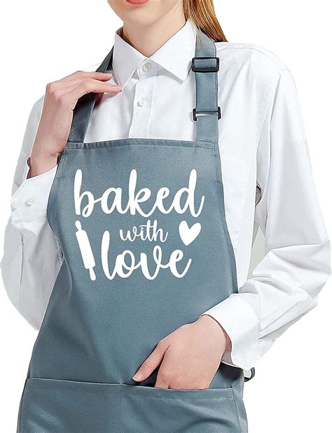 Ideapron Baking Apron For Women Baked With Love Baking Ts For