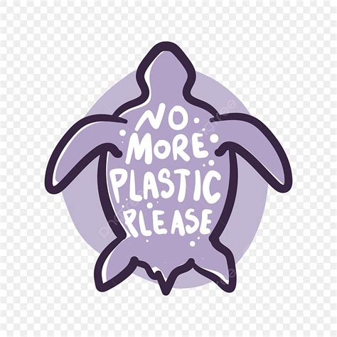 더 이상 플라스틱은 바다 플라스틱 오염을 중지 거북이를 저장하지 마십시오 지구의 날 클립 아트 동요 동물 PNG 일러스트