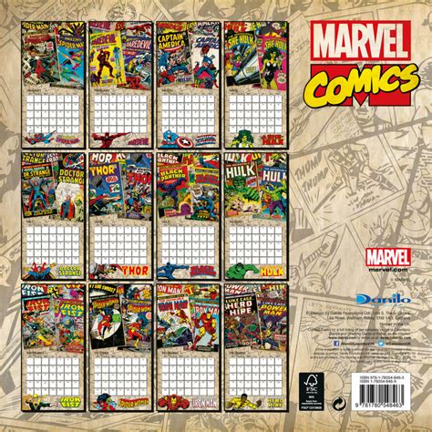Marvel Retro Classics Calendarios 2021