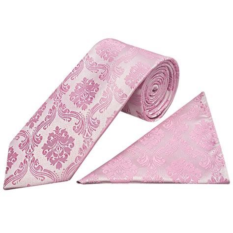 Dusty Pink Paisley Classic Men S Tie And Pocket Square Set