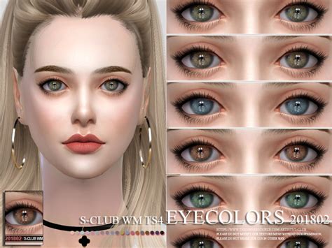S Club Wm Ts4 Eyecolors 201802 Sims Sims 4 Sims 4 Cc Eyes