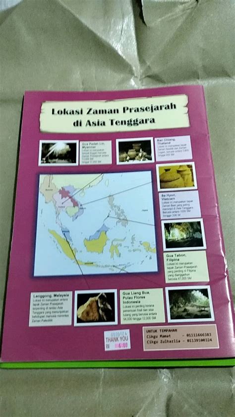 Lokasi Zaman Prasejarah Di Asia Tenggara Tingkatan Topbooks Pan