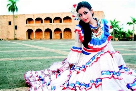 This Is A Picture Of A Woman In A Traditional Dominican Dress Many