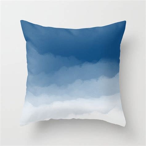 This sarver buffalo check sitting bunny silhouette throw pillow is ideal for the modern farmhouse. Pantone Classic Blue Watercolor Ombre Throw Pillow in 2020 ...