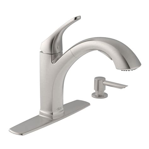 A good faucet is indispensable to any kitchen, whereas a lousy faucet will make a nightmare out of even the simplest of tasks. American Standard Fairbury Single-Handle Pull-Down Sprayer ...