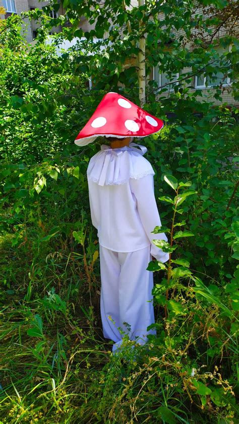 Mushroom Costume With Dotsfestival Suit Hathat Fly Etsy