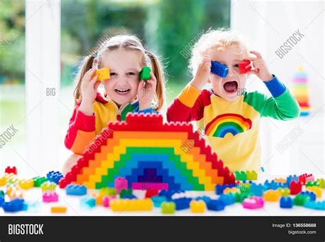 Child Playing Colorful Image And Photo Free Trial Bigstock