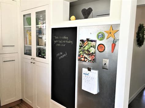 How To Make Your Own Chalkboard And Magnetic Board For Your Kitchen