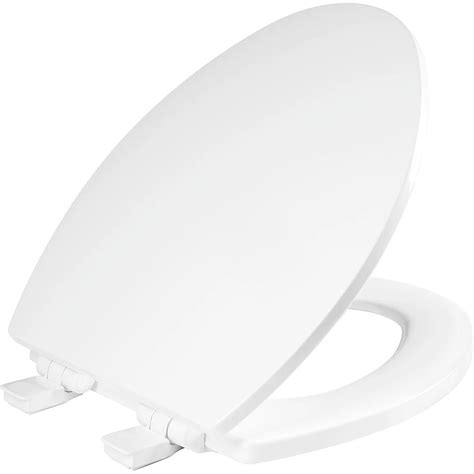 Bemis Atwood Elongated Closed Front Toilet Seat In White The Home