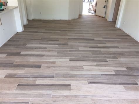 Our Flooring Of Choice Light Faux Wood Tile Faux Wood Tiles Hardwood