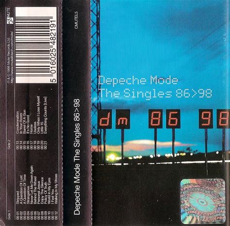 Depeche Mode The Singles 86 98 1998 Cassette Discogs