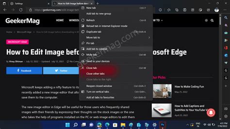 How To Add Favorite Website To Microsoft Edge Sidebar