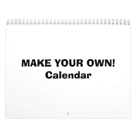 Calendar Make Your Own