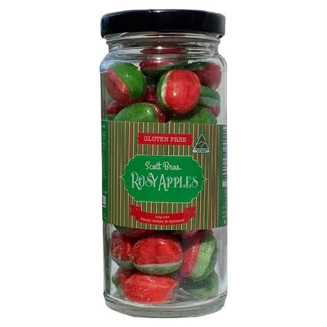 Buy Scott Bros Candy Vintage Rosy Apples Boiled Sweets Jar 155g Aust