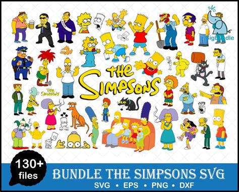 130 The Simpsons Svg Bart Simpsons Svg Lisa Simpson Svg Homer Simp