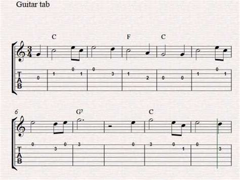 Transpose the chords one semitone down or up. Free easy guitar tablature sheet music, Amazing Grace ...