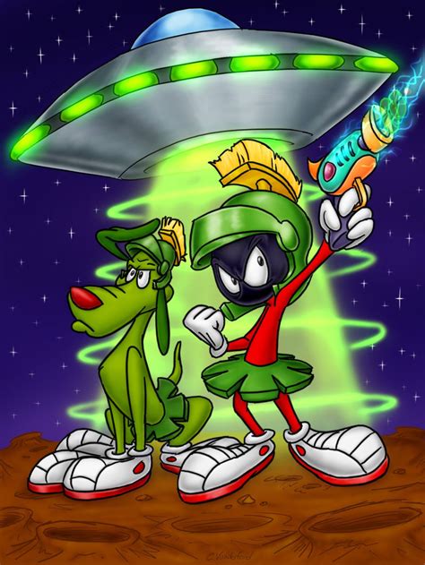 Marvin The Martian And Commander K9 Looney Tunes Characters Looney