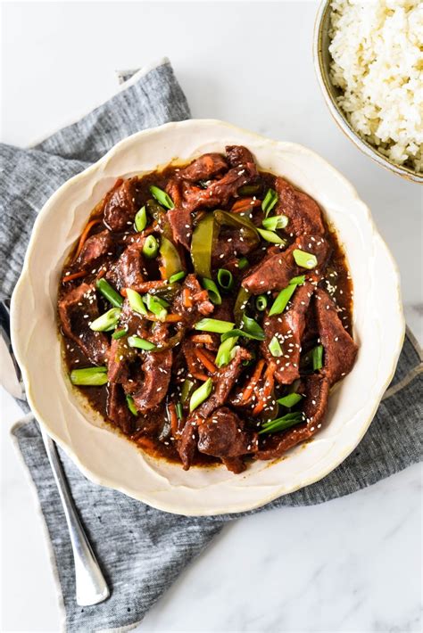 Slow Cooker Mongolian Beef The Gingered Whisk