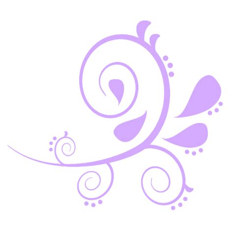 Lilac Simple Swirl Clip Art At Clker Com Vector Clip Art Online