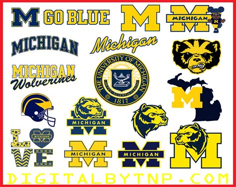 Michigan Wolverines Svg, NCAA svg, T-shirt design, Cut files, Print