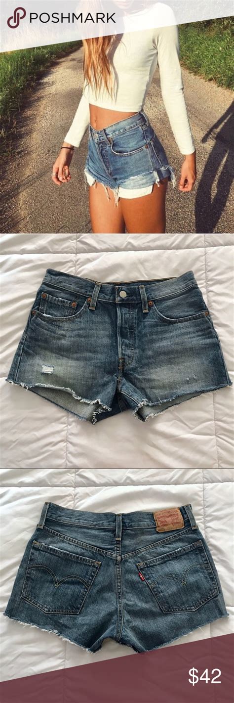 Girls' high rise denim shorty shorts. Perfect high waisted Levi's Denim shorts (With images ...