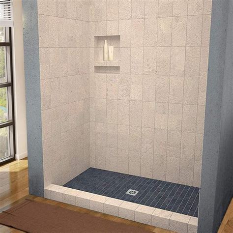 Tileable Shower Base 60x36 With Integrated Center Pvc Drain 36