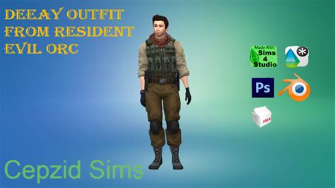 Deeay Outfits From Resident Evil Orc Cepzid Sims