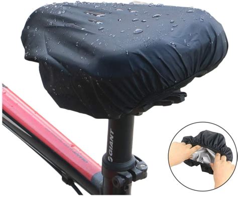 Lucksoon 2 Pc Bike Seat Waterproof Rain Cover And Dust Resistant Bicycle Saddle