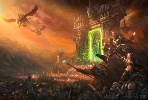 Warcraft Dark Portal, Peter Lee on ArtStation at https://www.artstation