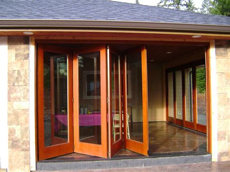 Handmade Folding Exterior Wood Window Walls By Lacey Door And Millwork