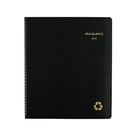 2023 At A Glance Recycled 9 X 11 Monthly Planner Black 70 260g 05