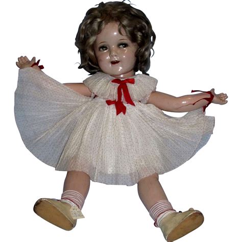 1930s Ideal 25 Flirty Eyed Shirley Temple Composition Doll All Original Shirley Temple