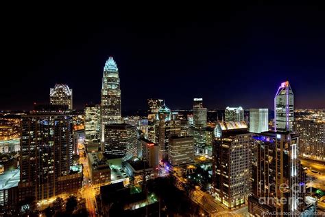 Charlotte Nc Close In At Night Photograph By Patrick Schneider Desktop