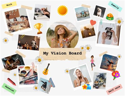 Simple Free Online Vision Board Venngage